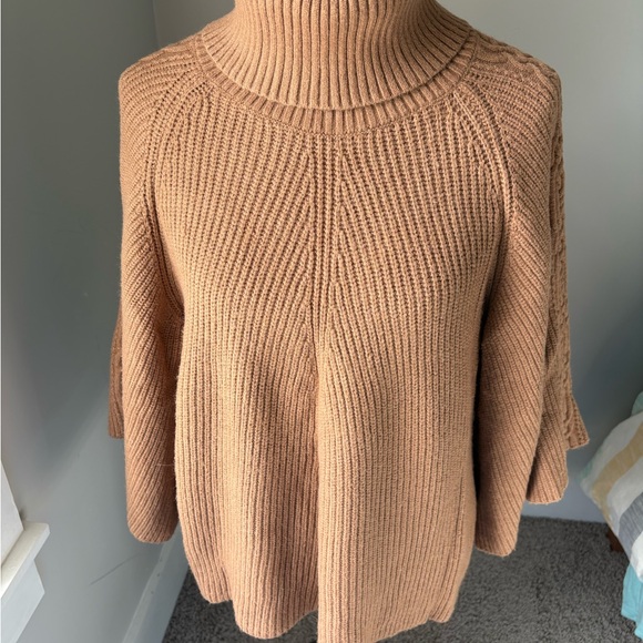 Anthropologie Kali Poncho Turtleneck Sweater SzXSP/SP - Picture 5 of 9